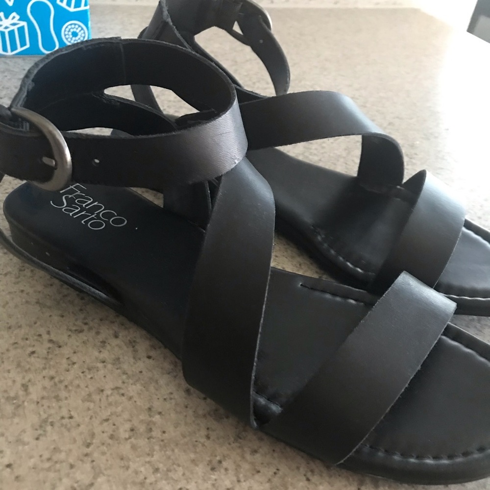 France sandal black size 8
